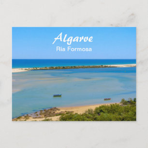Carte Postale Algarve Ria Formosa Paysage marin au Portugal