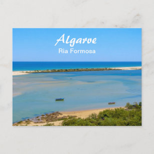Carte Postale Algarve Ria Formosa Paysage marin au Portugal