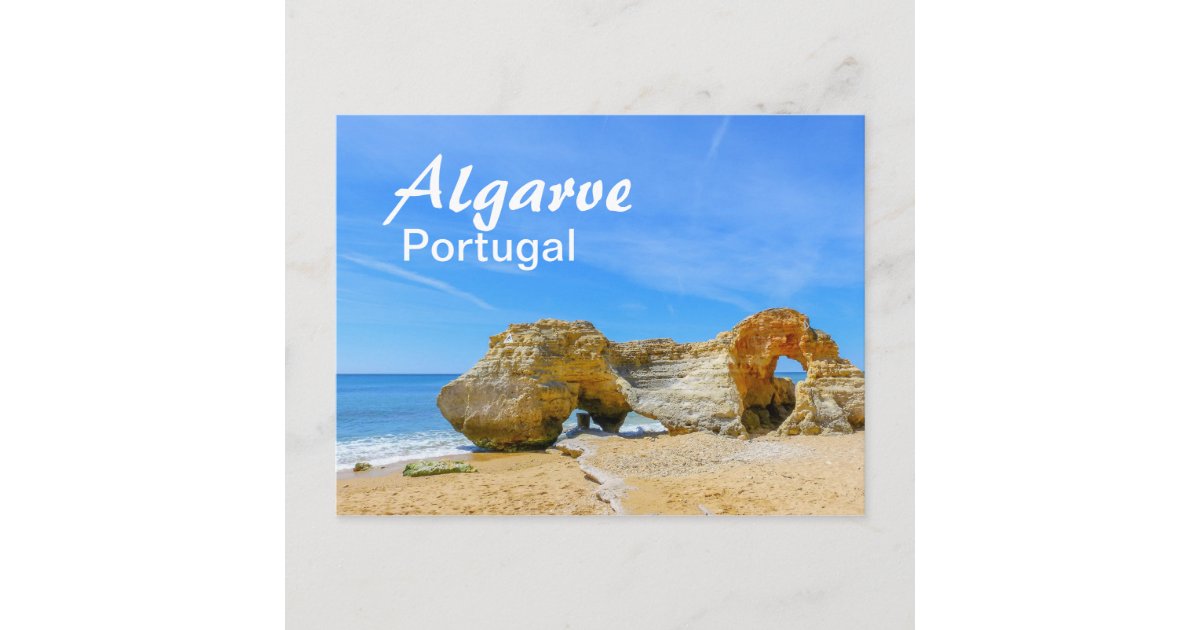 Carte Postale Algarve Rocks Sur La Plage Au Portugal Zazzlefr 2191
