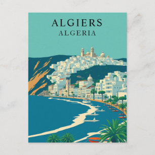 Carte Postale Alger, Algérie Art de Voyage Rétro
