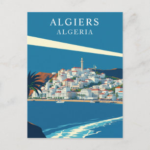 Carte Postale Alger, Algérie Art de Voyage Rétro