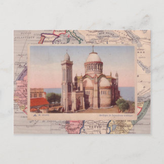 Carte Postale Alger, Église Notre-Dame-d'Afrique