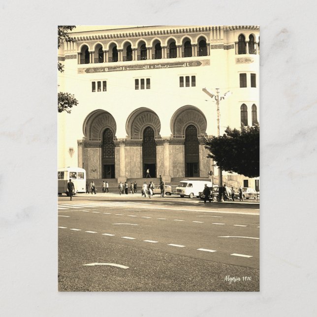 Carte Postale Algérie ancienne Alger La poste (Devant)