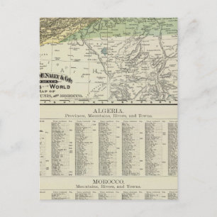 Carte Postale Algérie, Tunis et Maroc