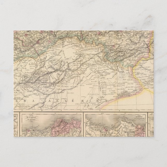 Carte Postale Algérie, Tunisie (Devant)