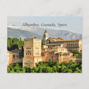Carte Postale Alhambra, Grenade, Espagne