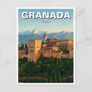 Carte Postale Alhambra Grenade Espagne Voyage