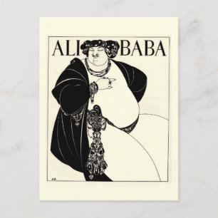 Carte Postale Ali Baba par Aubrey Beardsley