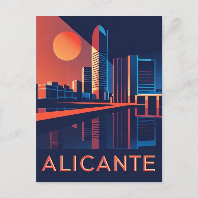 Carte Postale Alicante Espagne (Devant)