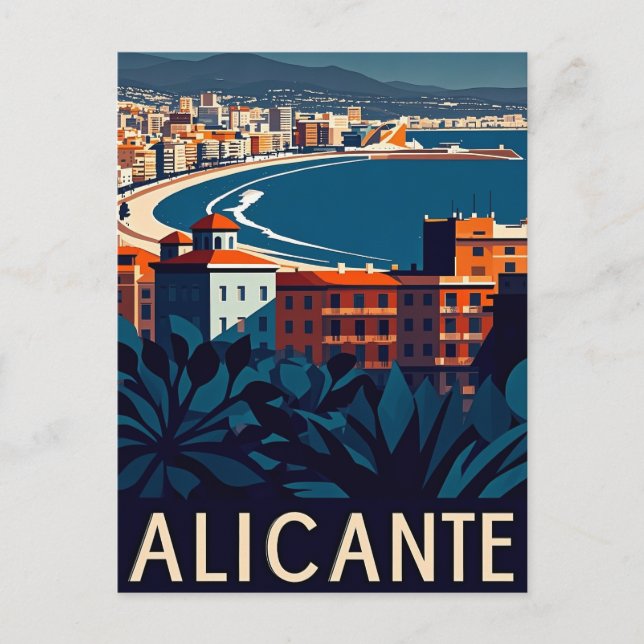 Carte Postale Alicante Espagne (Devant)