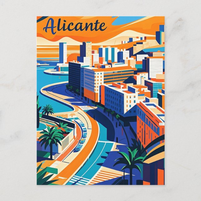 Carte Postale Alicante Espagne (Devant)