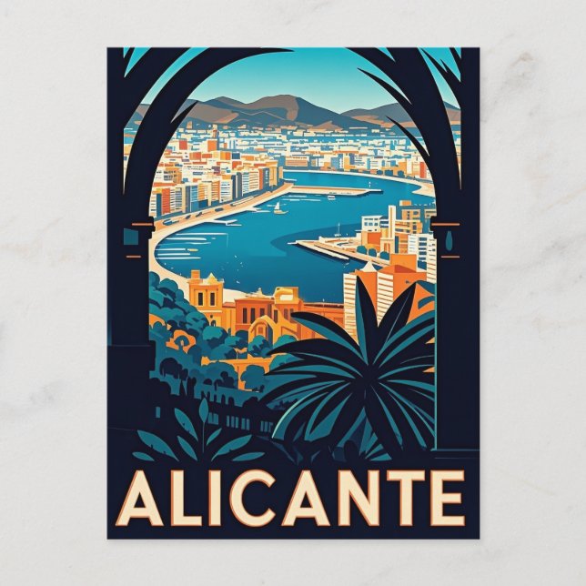 Carte Postale Alicante Espagne (Devant)