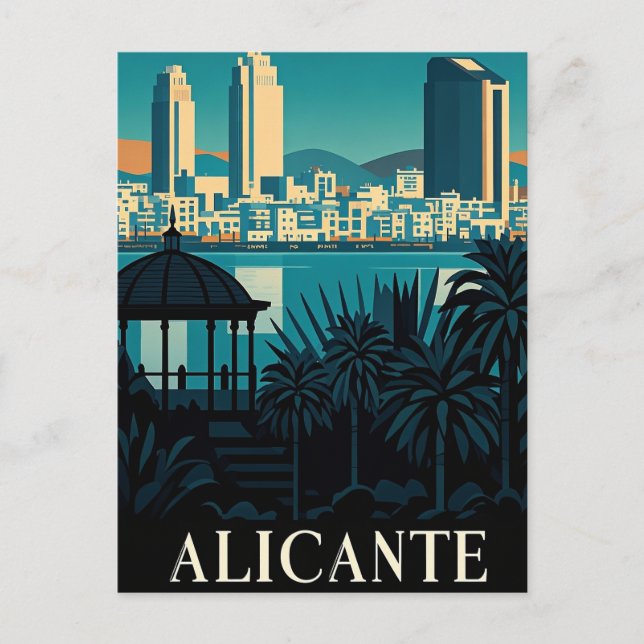 Carte Postale Alicante Espagne (Devant)