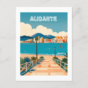 Carte Postale Alicante Espagne Beach View Voyage