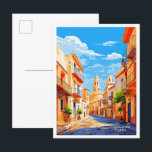 Carte Postale Alicante Espagne Vintage voyage d'art<br><div class="desc">Alicante Espagne Art ancien lieu de voyage illustration</div>