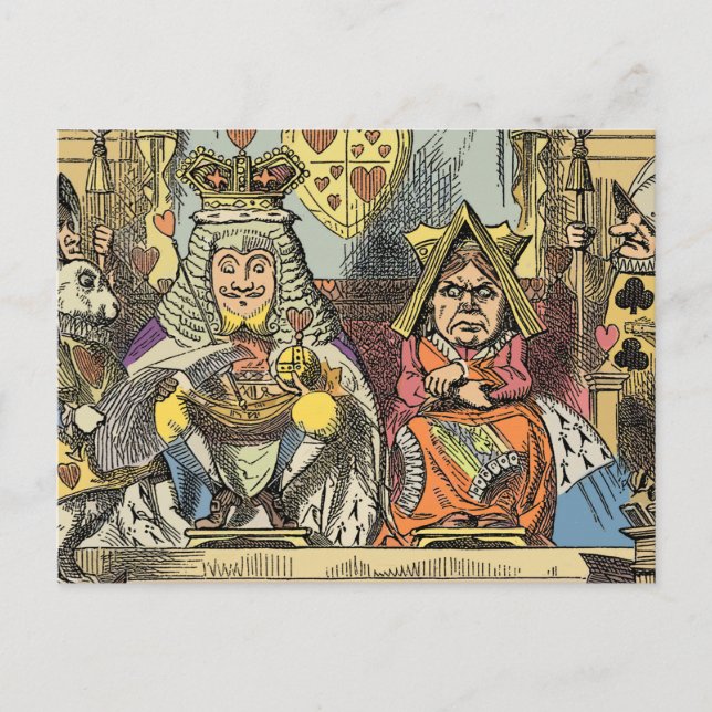 Carte Postale Alice à Wonderland Cheshire Cat Characters (Devant)