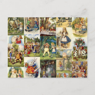 Carte Postale alice au pays des merveilles