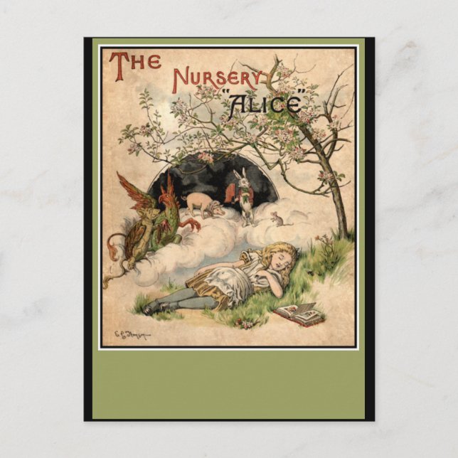 Carte Postale Alice au pays des merveilles (Devant)