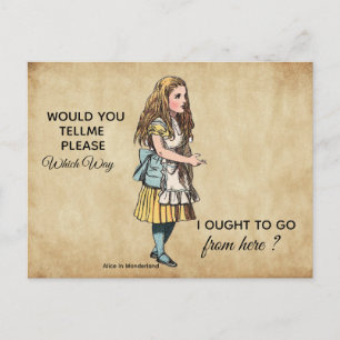Carte Postale Alice au pays des merveilles
