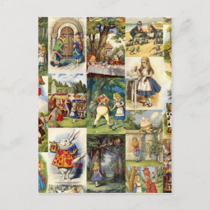 Carte Postale alice au pays des merveilles