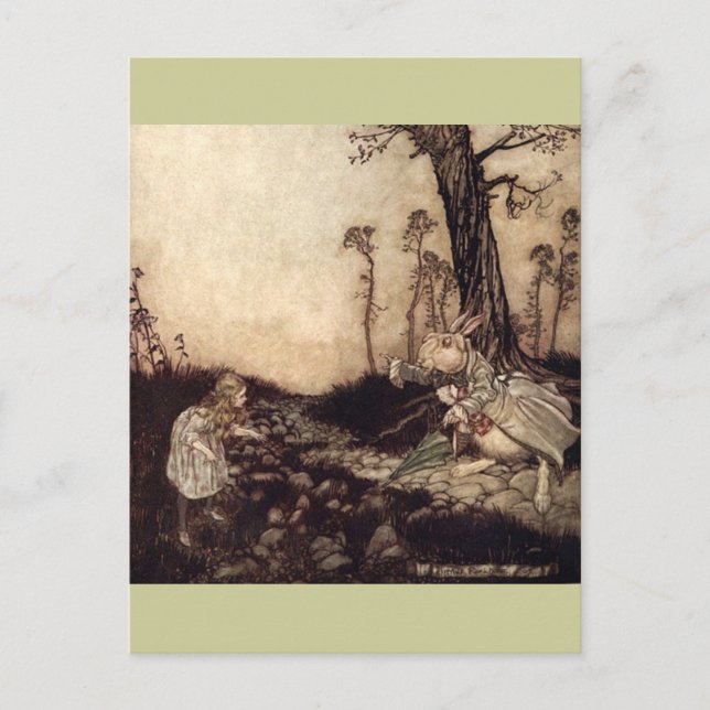 Carte Postale Alice au pays des merveilles (Devant)