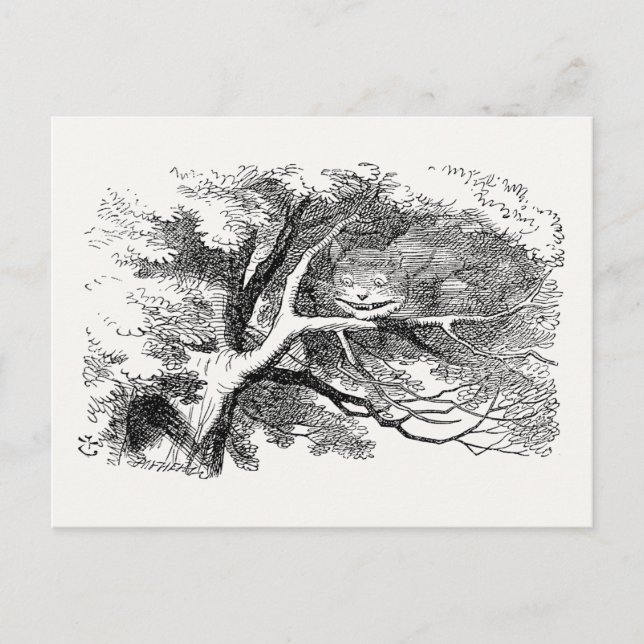 Carte Postale Alice au pays des merveilles - Cheshire Chat s'est (Devant)