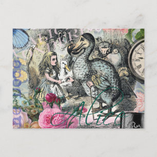 Carte Postale Alice au pays des merveilles Dodo Classic Tenniel 