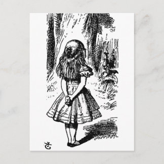 Carte Postale Alice au pays des merveilles - illustration origin