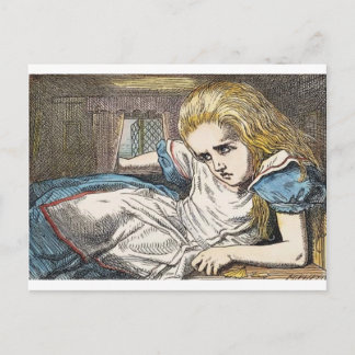 Carte Postale Alice au pays des merveilles : MANGEZ-MOI trop gro