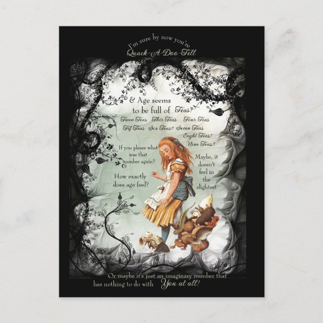 Carte Postale Alice Au Pays Des Merveilles Thés Walrus (Devant)