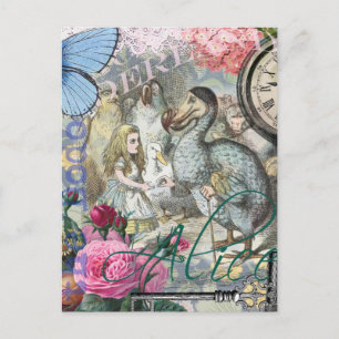 Carte Postale Alice Classique Merveilles Dodo Art Tenniel