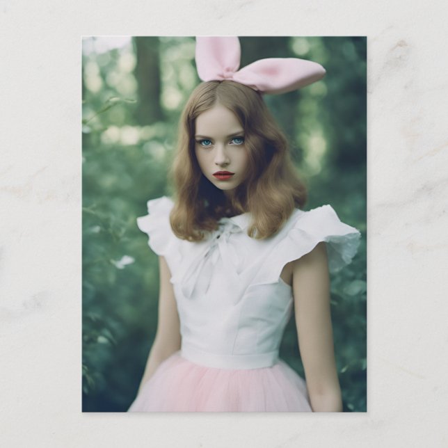 Carte Postale Alice dans la mode de la forêt Expiré film photo (Devant)