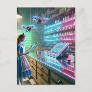 Carte Postale Alice dans l'apothecaire de l'Imaginaire
