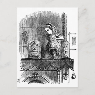 Carte Postale Alice dans un miroir