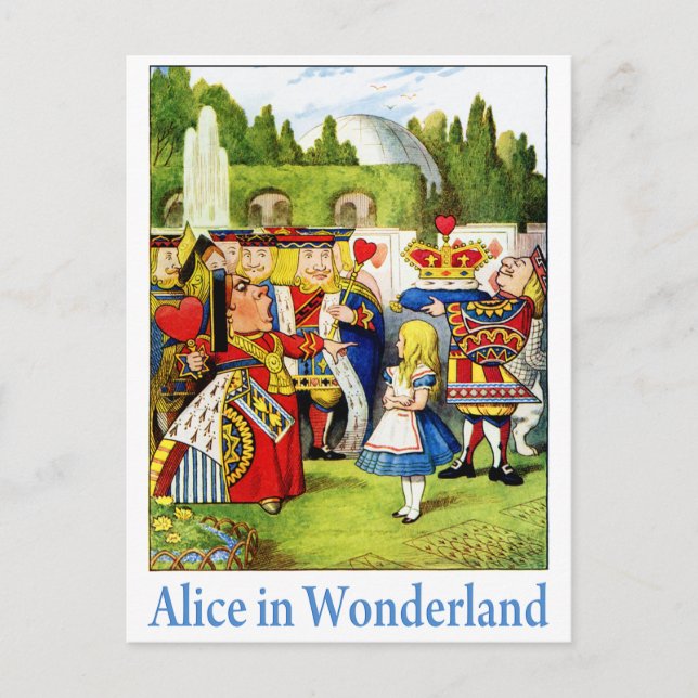 CARTE POSTALE ALICE EN WONDERLAND (Devant)