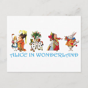 CARTE POSTALE ALICE EN WONDERLAND