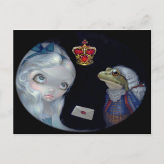 Carte postale "Alice et Footman de la grenouille"