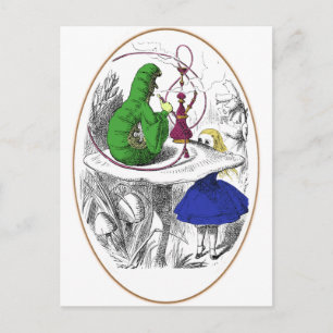 Carte Postale Alice et la Caterpillar