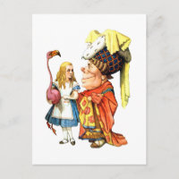 Alice et la Duchesse Jouent Flamant rose Croquet
