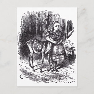 Carte Postale Alice et la Faune
