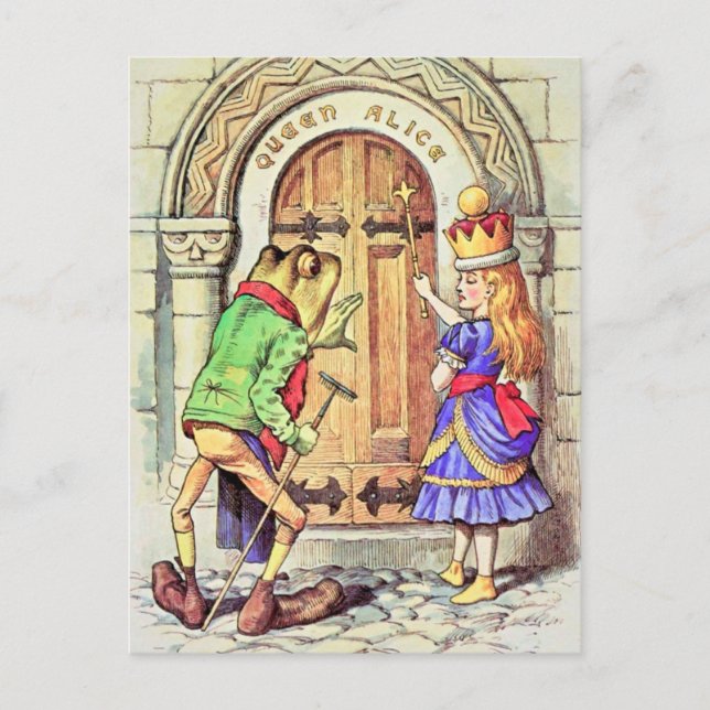 Carte Postale Alice et la grenouille (Devant)