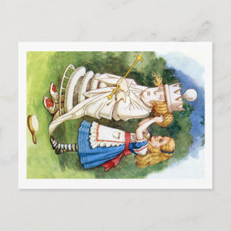 Carte Postale Alice et la reine blanche