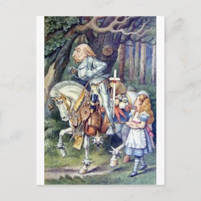 Carte Postale Alice et le Chevalier en couleur (Devant)