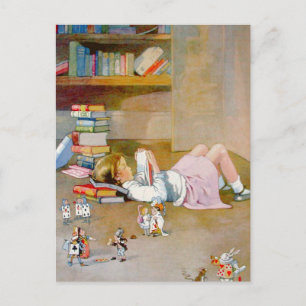 Carte Postale Alice fait un voyage au pays des merveilles