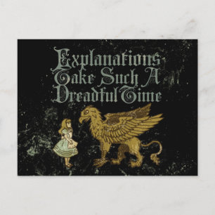 Carte Postale Alice Griffin Explications Prendre Un Ti Aussi Dil