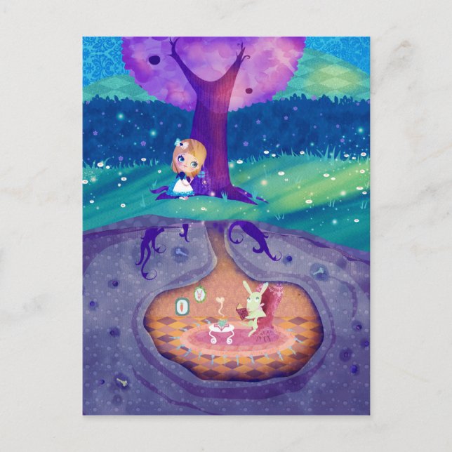 Carte postale Alice in Wonderland (Devant)