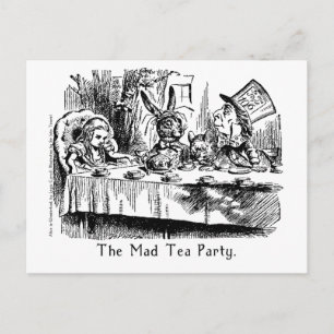 Carte Postale Alice In Wonderland Card, La Fête Du Thé Mad