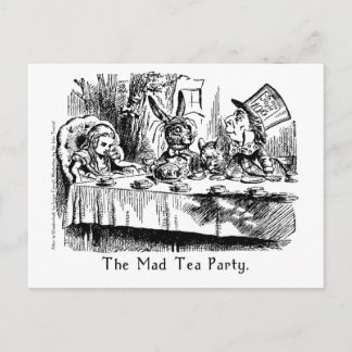 Carte Postale Alice In Wonderland Card, La Fête Du Thé Mad