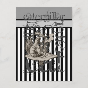 Carte Postale Alice In Wonderland Caterpillar Grunge