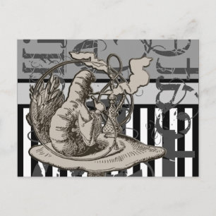 Carte Postale Alice In Wonderland Caterpillar Grunge